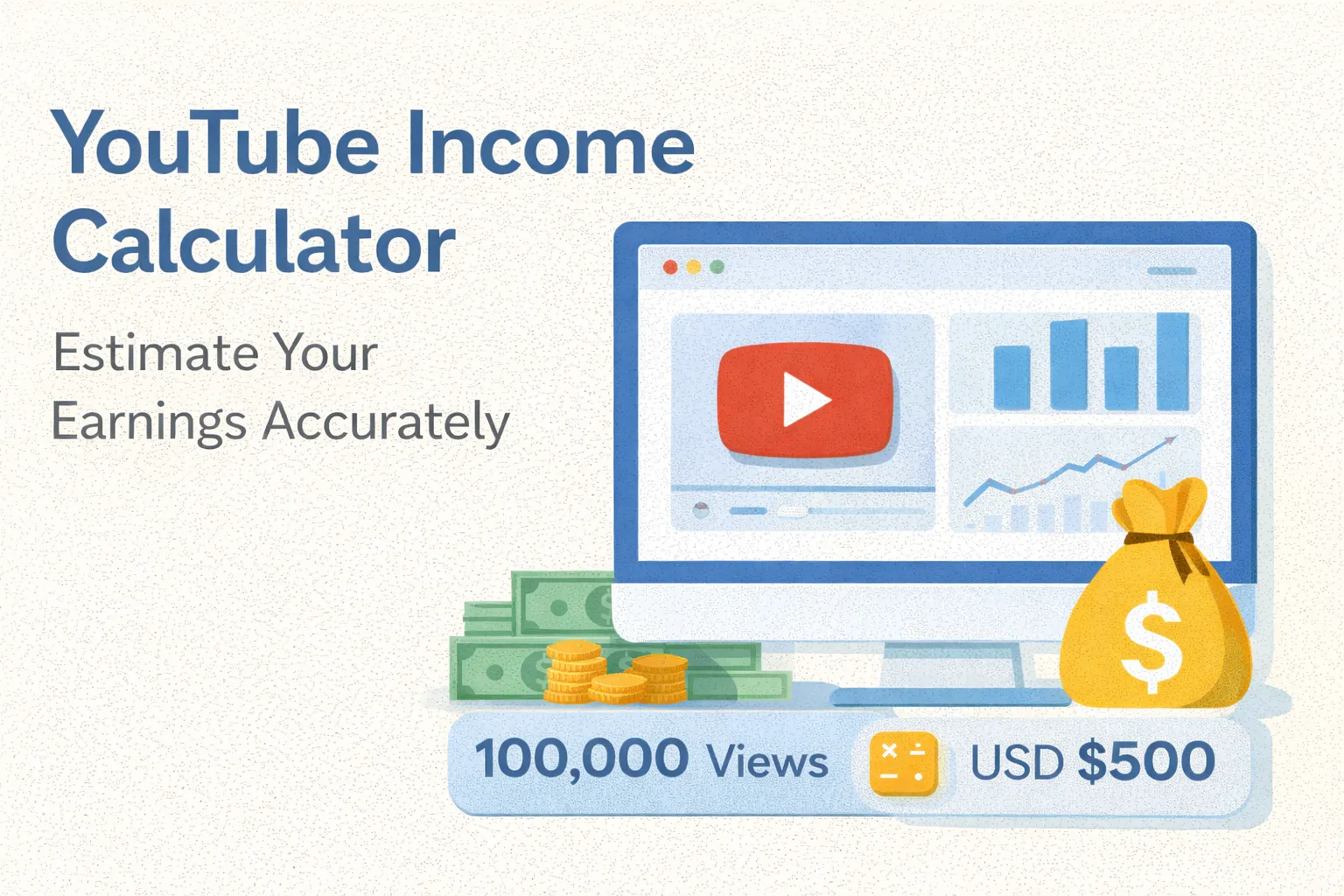 YouTube Income Calculator 2025 – Estimate Earnings Instantly